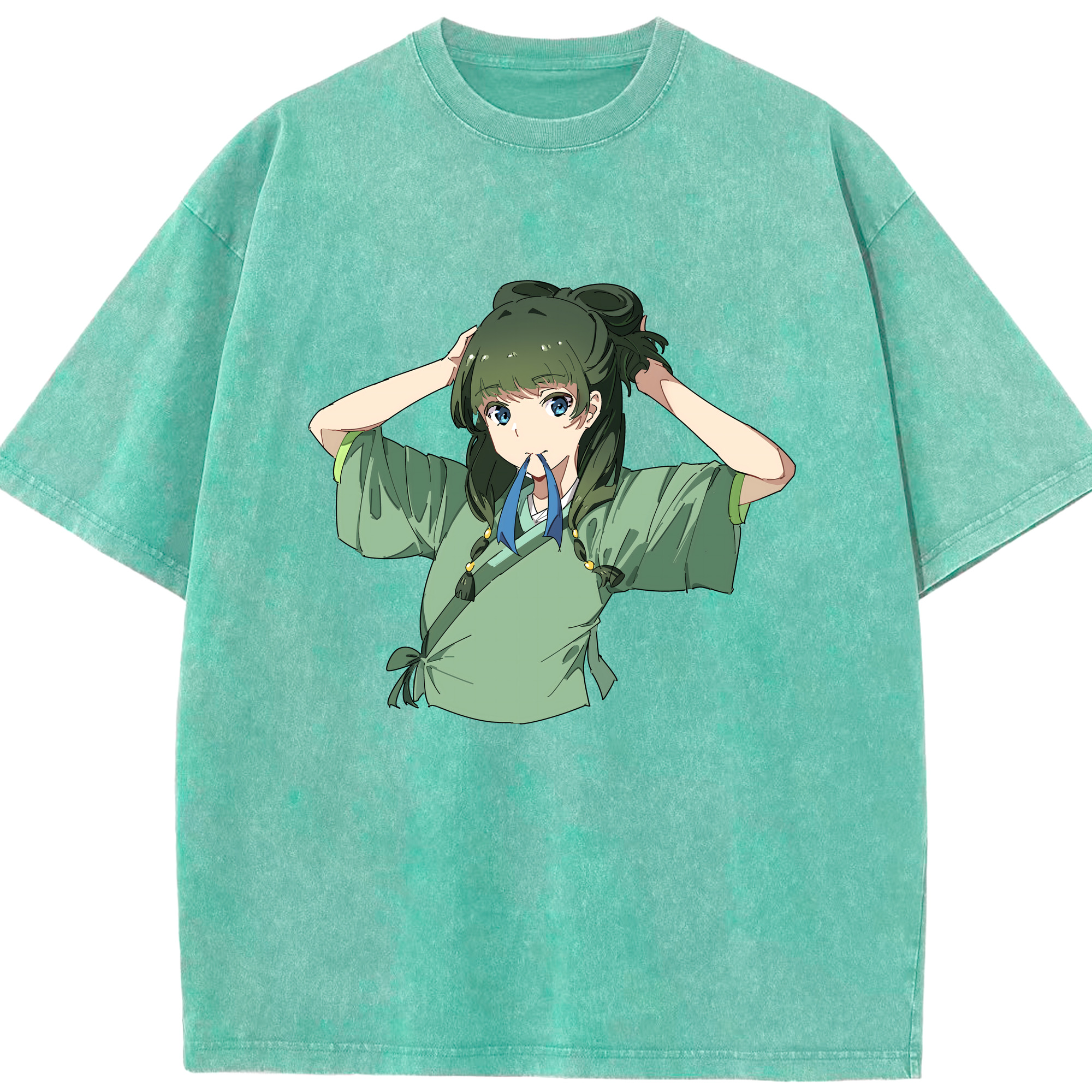 （画像用） 薬屋のひとりごと The Apothecary Diaries 綿100% ヴィンテージ風 半袖Tシャツ（フロントプリント）
